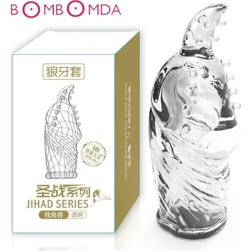 Soft Silicone Glans Sleeve Chastity Cage Penis Ring Delay Ejaculation Reusable Condom Dick Penis Extender Adults Sex Toy for Men