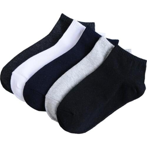 10 Pairs High Quality Sports No Show Black Ankle Socks for Man Men Summe Breathable Thin Short Socks Deodorant 100% Cotton