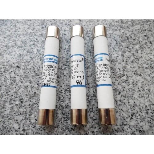 Fuses: FD20GB100V6T CC1051 CP GRB 20. 127 6 D100GRB006VI Z088020 / FD20GB100V8T T088774 / FD20GB100V10T A089493 aR
