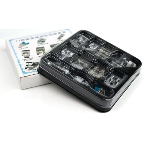 11pcs/set Mini Sewing Machine Presser Foot Feet For Brother Singer Janome Presser Feet Braiding Blind Stitch Darning