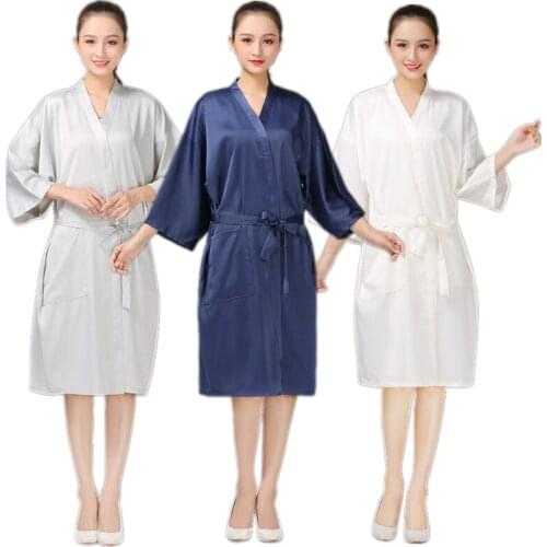 Salon Professional Hairdressing Gown Barber Shop Customer Hair Dyeing Clothes Beauty SPA Robe Hairdresser Haircut Kimono
