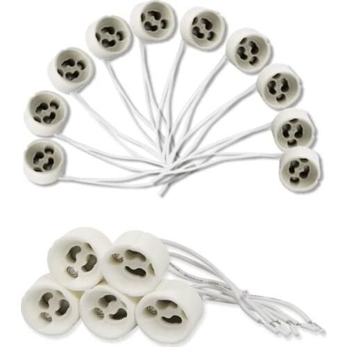 LED strip connector GU10 socket for halogen ceramic bulb base line connector lamp base down light track light indoor lighting