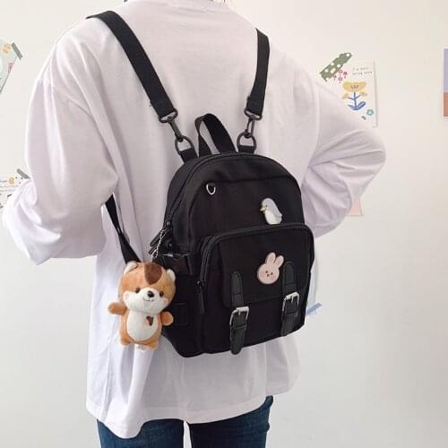 Travle School Backpacks Fashion Mini Backpack Women Kawaii Shoulder Bag for Teenage Girls Multi-Function Small Bagpack Ladies