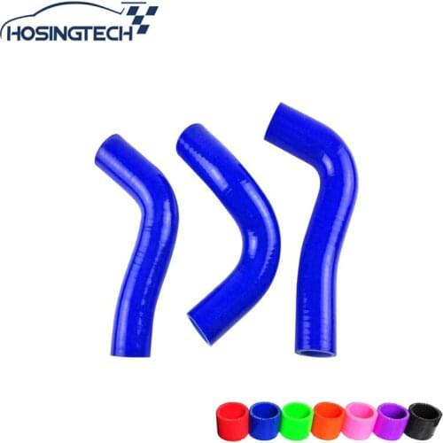 HOSINGTECH-for Road star (Miata) 1800CC Mazda Road star Miata MX5 1.8L SILICONE RADIATOR HOSE Blue