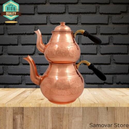 Turkish tea set Copper Teapot goods from turkey antique Kettle teaware tea services top grade puer teaware Antiques Tea pair