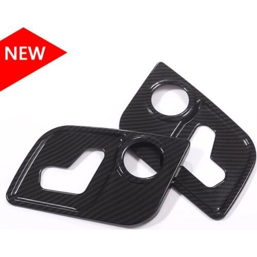 Carbon fiber Style ABS Plastic For Maserati Levante For Ghibli For Quattroporte Car-Styling Seat Side Decorate Frame Cover Trim