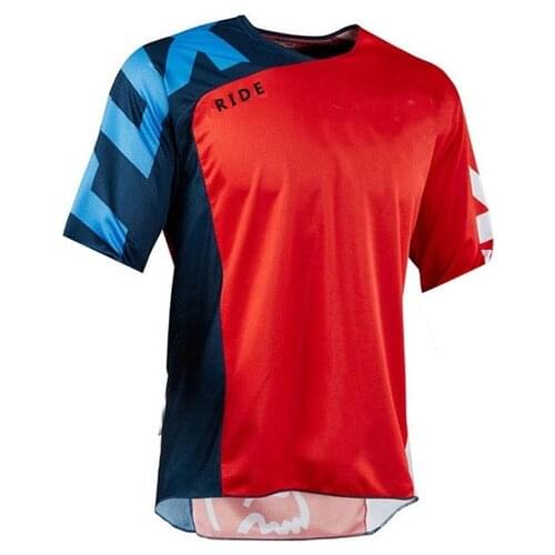 Ridefox Bicycle Jersey Short Sleeve Cycling Enduro Shirt Downhill T-shirt Motocross Mountain Bike Clothing Ride Fox Mtb Camiseta