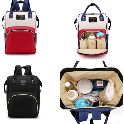 Fashion Mummy Baby Nappy Bag Capacity Nappy Bag Travel Backpack Nursing Bag for Baby Care Womens Fashion Mummy Bag