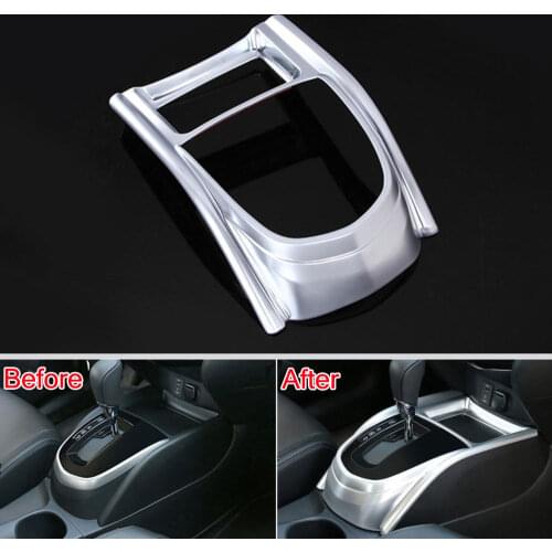 Interior Whole Gear Shift Surround Cover Trim Matte ABS Frame Sequined Deocration For 2016 Qashqai Car Styling covers