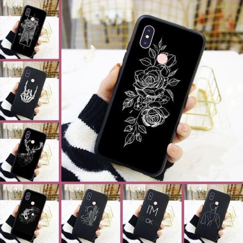 Back Cover For Xiaomi Mi 5 5C 5S 5X 6 6X Plus 8 SE Flower Cactus Soft Silicone Phone Case For Xiaomi MI A1 A2 Lite Mi5 Mi6 Mi8