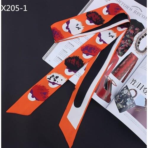 Cartoon Eye Print Lady Riband Scarves Protect Bags Scarf Lengthen Ribbon Hair Band Bandeaus Choker Wholesale Drop Shipping XSD20