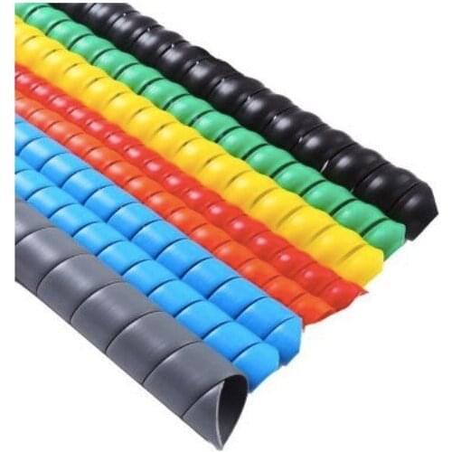 10meters Inner d:12mm Spiral tube color thickened wire wrapped bundle wire wrapped tube Cable anti abrasion protection