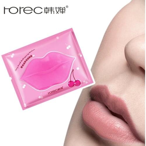 ROREC Cherry Collagen Moisturizing Lip Mask Deep Hydrating Exfoliating Anti Winkles Anti Aging Lips Care Essentials Beauty 10PCS