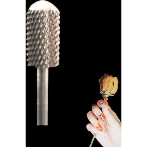 2pcs Carbide Nail Drill Bit - Large Barrel Smooth Top Bit -C