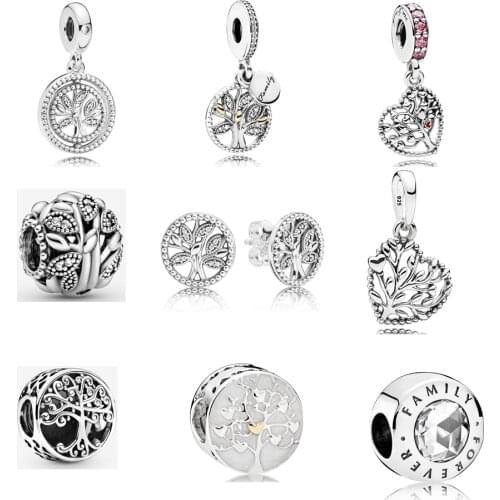 2020 Classic Family Series 925 Sterling Silver Family Heritage charm Fit pandora bracelet necklace pendant DIY Jewelry