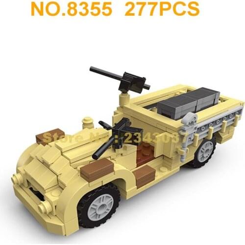 23050 277pcs Military Ww2 World War Ii Lrdg Assault Vehicle Truck 3 Building Blocks Toy