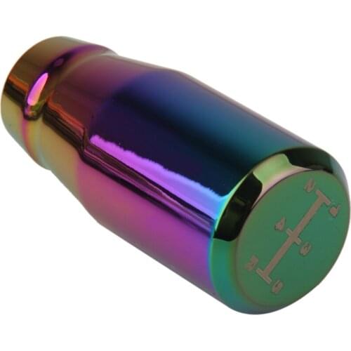 5- Universal Shift Knob Manual Aluminum Gear Stick Rubber Sleeves