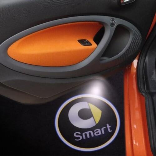 Car door Laser Projector Lamp decoration Welcome Light Modification For smart 453 451 450 fortwo forfour decoration Accessories