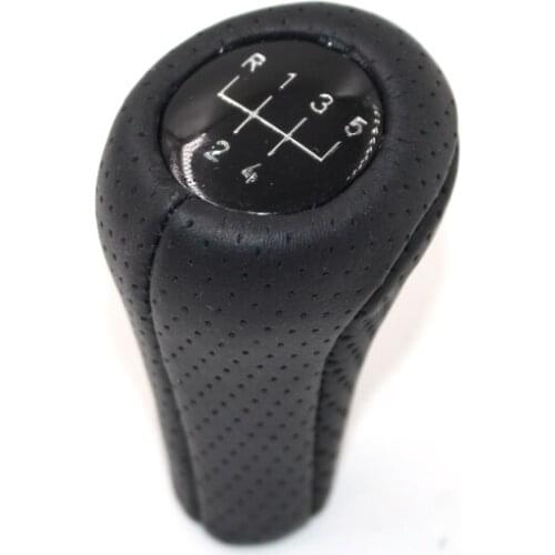 Car Styling Stick knobs Genuine Perforated Leather Gear Shift Knob For BMW E60 E90 E46 E36 all series 5 speed 6 speed CNWAGNER