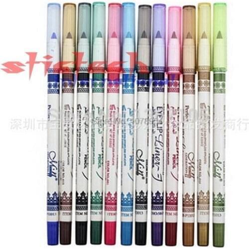 By dhl or ems 100 sets hot sale Eye Make Up Eyeliner Pencil Waterproof Eyebrow Beauty Pen Eye Liner Lip sticks Cosmetics
