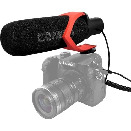 Folote CVM-V30 Camera Microphone Super-Cardioid Directional Condenser Photography Interview Lightweight Video Microphone