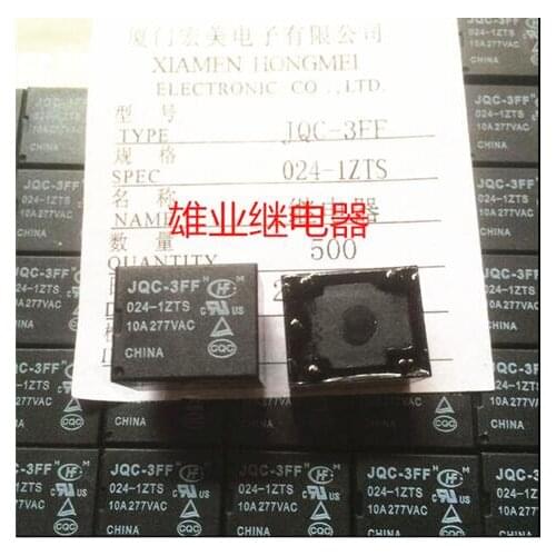 HOT NEW relay JQC-3FF-024-1ZTS JQC-3FF 024-1ZTS JQC3FF-0241ZTS JQC3FF 0241ZTS 24VDC DC24V 24V DIP5 10pcs/lot