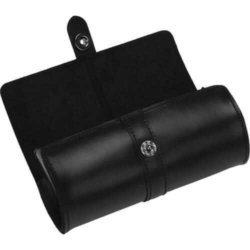 Watch Storage Box, Portable Travel Watch Storage Box, Round Creative Watch Bag with Buckle