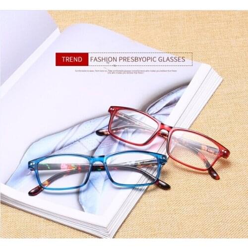 Retro square glasses frame reading eye transparent frame ladies reading glasses brand designer glasses +1.0+4.0