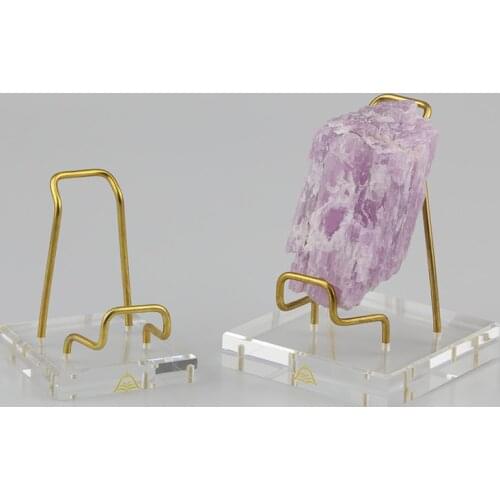 Brass Metal Acrylic Display Stand Crystal Minerals Specimen Natural Rock Quartz Stones Shelf Egg Holder Geode Cluster Jewel Base