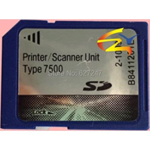 Compatible for Richo MP7500 printer kit MP7500 scanner kit sd card packaged for 10pcs wholesale high quality