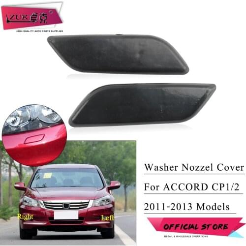 ZUK Left / Right Headlamp Water Spray Cap For HONDA ACCORD 2011 2012 2013 Jet Case Headlight Washer Nozzle Cover