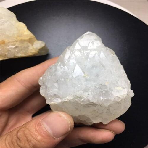 Natural white crystal cluster backbone, crystal specimen, crystal cluster home decoration