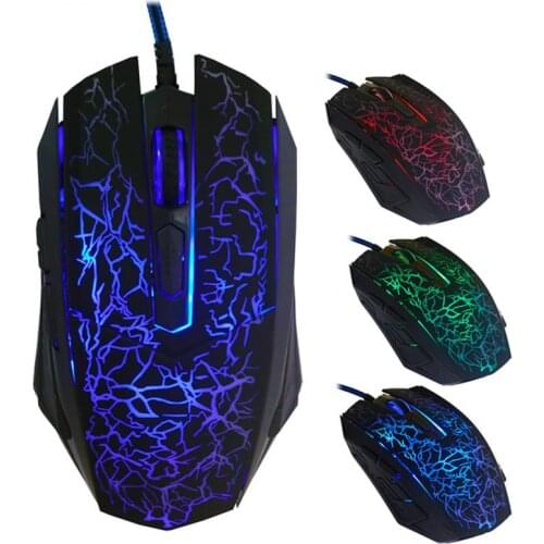 For Laptop PC Computer Desktop Professional Colorful Backlight Optical Wired Gaming Mouse Mice 6 Buttons Game Pro Gamer 2020
