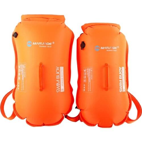 Swimming Bag Inflatable Swimming Buoy Life Bag Tow Floating Dry Bag Swimming Diving Safety Signal Air Bag Inflate Ring