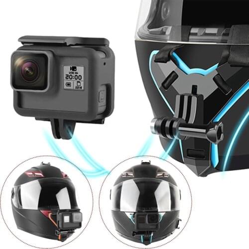 Motorcycle Helmet Chin Stand Mount Holder Portable For GoPro Hero 8 7 6 5 4 3 Motorcycle Helmet Chin Stand Camera Accessories