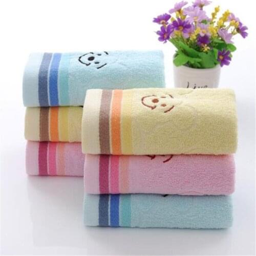 Clean Hearting Hand Towel Adult Face Towels Pink Blue Yellow Color Cleaning Towels Women Men Children Swimming Gift 34x75CM 2019