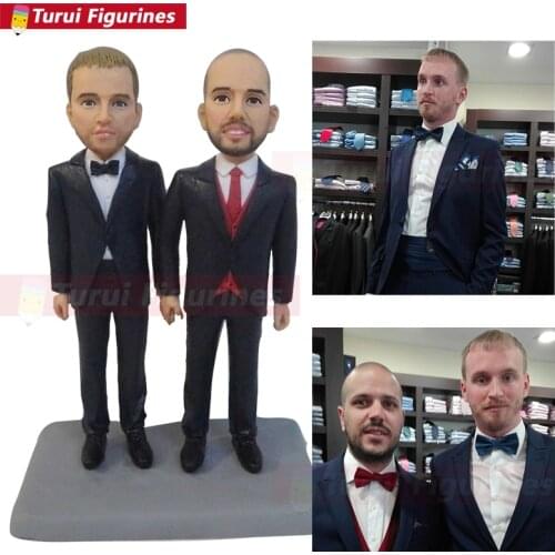 Custom home warming gift gay wedding gift brothers figurine of boss gift ideas i want custom gift design by Turui Figurines mini