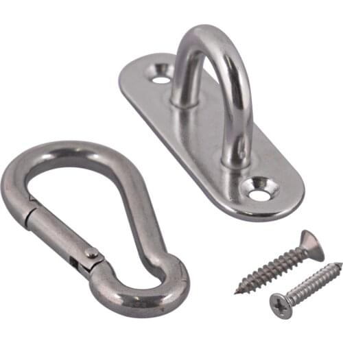 M5 Ceiling Hook Hammock Swing Hook Indoor Outdoor Carabiners with Self-tapping screws for Yoga Swing Chair Hammock Hanging