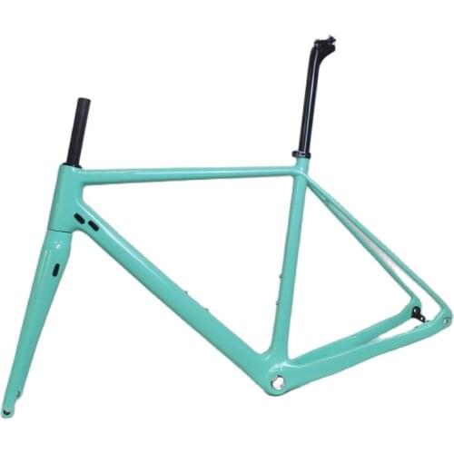 WINOWSPORTS Carbon gravel bike frameset UD gloss 100X12mm Flat Mount Disc Brake Cycle frame 700*40C carbon road bike disc frame