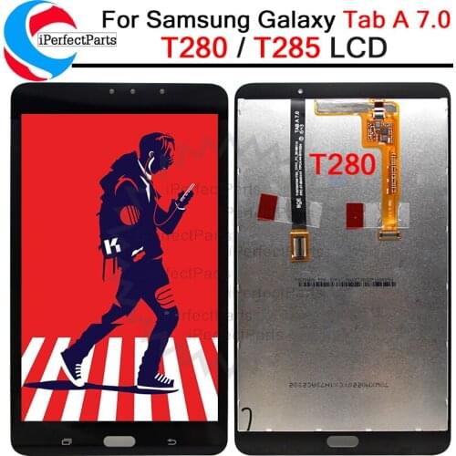 Tested 7'' LCD For Samsung Galaxy Tab A 7.0 2016 SM-T280 SM-T285 LCD Display Touch Screen Digitizer Assembly Tablet PC Parts