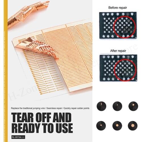 RELIFE RL-007GA Dot Repairing Solder No looping repair spot welding piece Jumping wire solder points Seamless repair for phone