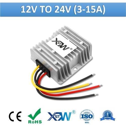 XWST DC DC 12v to 24v Step Up 3A 5A 8A 10A 12A 15A Non Isolated Boost Power Converter 24vdc Voltage Regulator 12 volts 24 volts