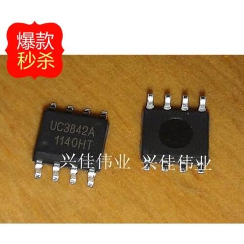 10PCS New UC3842 UC3842A UC3842B 3842B SOP-8 current-controlled pulse width modulator