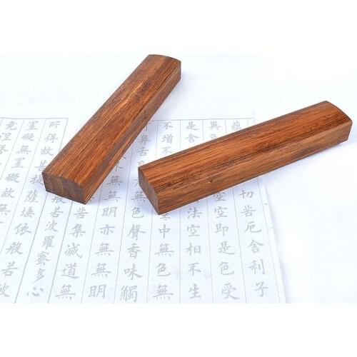 22-30cm Brush Pen Painting Paperweights Chinese Wooden Paperweights Simple Wooden Pisa Papeles Sandalwood Sculpture Paper