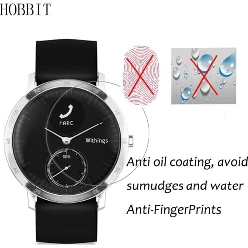 3Pack Anti-shock 7H Nano Screen Protector For Nokia Withings Activite Steel HR 36MM 40MM Shield Explosion-proof Smart Watch Film