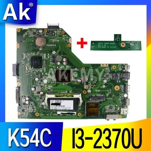 AK For Asus X54C K54C Laptop motherboard hm65 REV.3.0 With I3-2370U test good