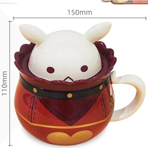 Halloween Genshin Impact Accessories Klee: Bomb Mug Game Project Cosplay Props Cute Anime Ceramic 360ML Tea Cup 2021 Gift Kids