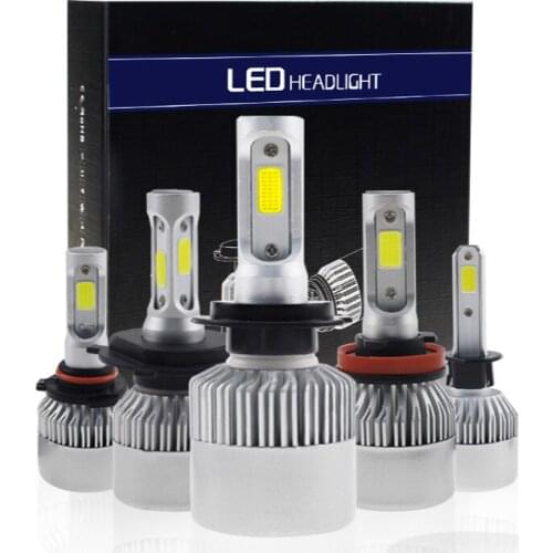 Auto Headlamp Bulb H1 H8 H9 H11 H7 H3 H4 HB3 9006 72W S2 Car Styling 8000LM 6000K White Car LED Headlight