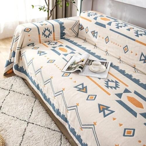 Sofa Covers for Living Room Cotton Soft Sofa Blanket Bed Cover for Sofas Universal Couch Seat Slipcover 1/2/3 Seater Sofa Towels