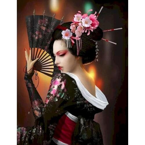 Girl Painting By Numbers Art On Canvas Frame Diy Kits Acrylic Paint For Adults Picture Drawing Coloring By Number Set Decor Gift